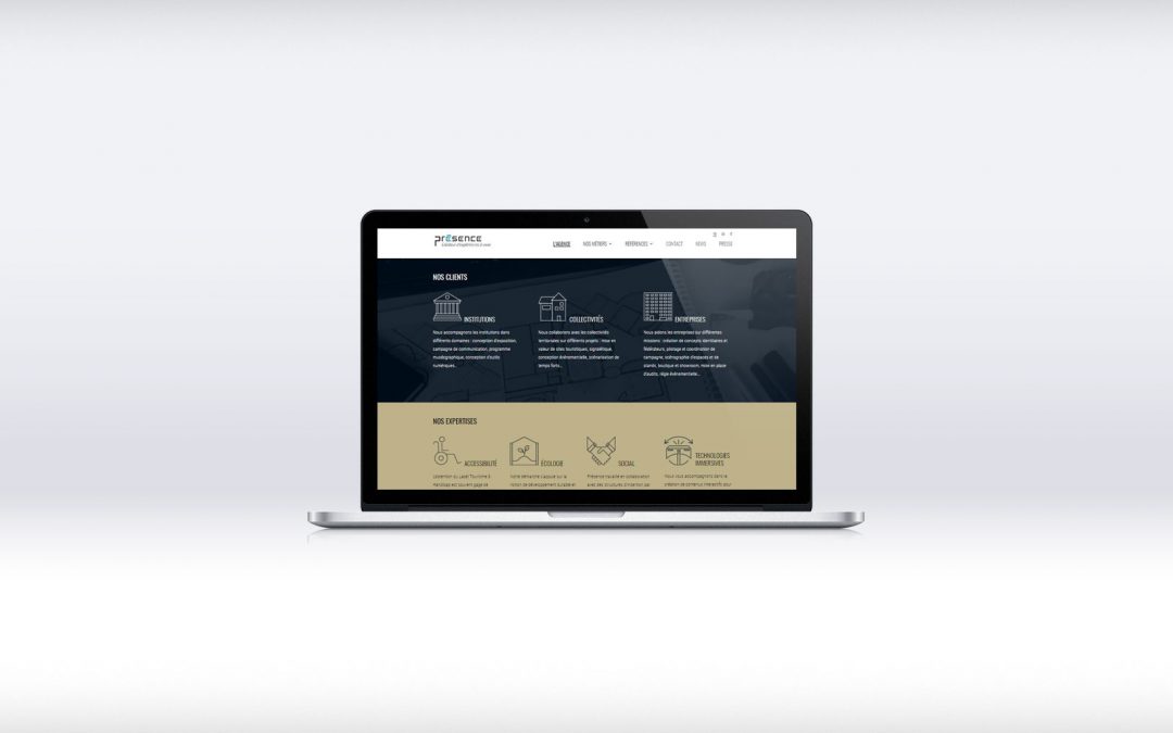 Agence Présence, refonte du site vitrine